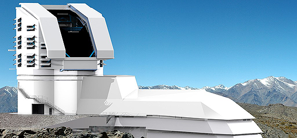 Exterior of Vera C. Rubin Observatory building